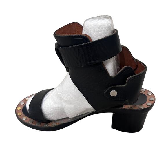 Isabel Marant Jaeryn Black Leather Studded Accents Sandals Rock-N-Roll, 5 (35) - Picture 3 of 10